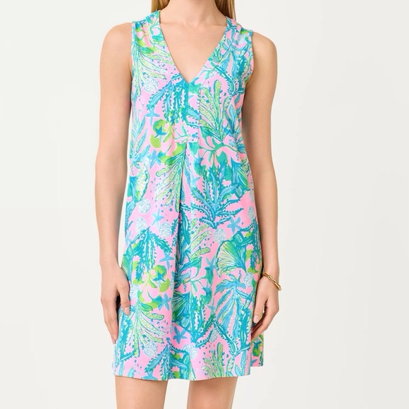 Lilly Pulitzer Amina Swing Dress Mandevilla Baby Hip Natic-NWT In Package - Picture 10 of 10
